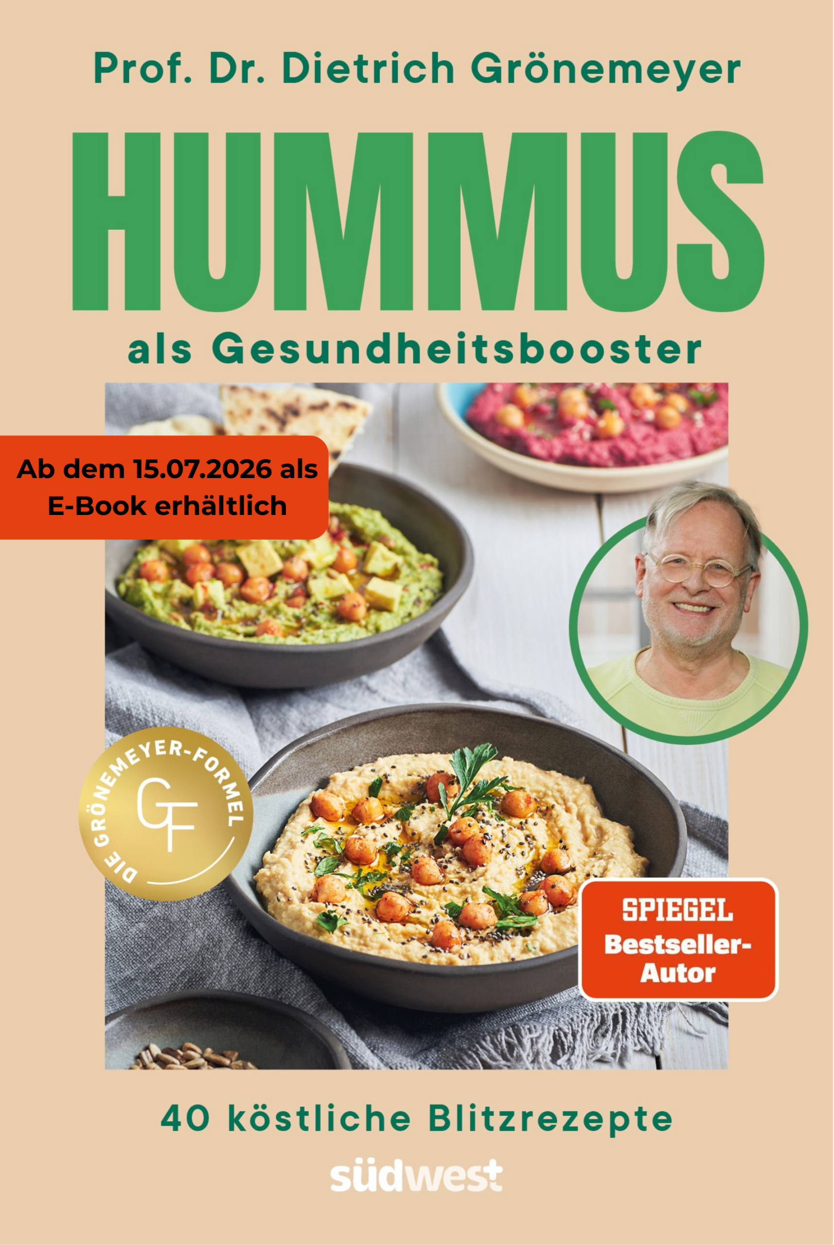 Dein Abschnittstext Buchcover des Buches "Hummus als Gesundheitsbooster: 40 köstliche Blitzrezepte"